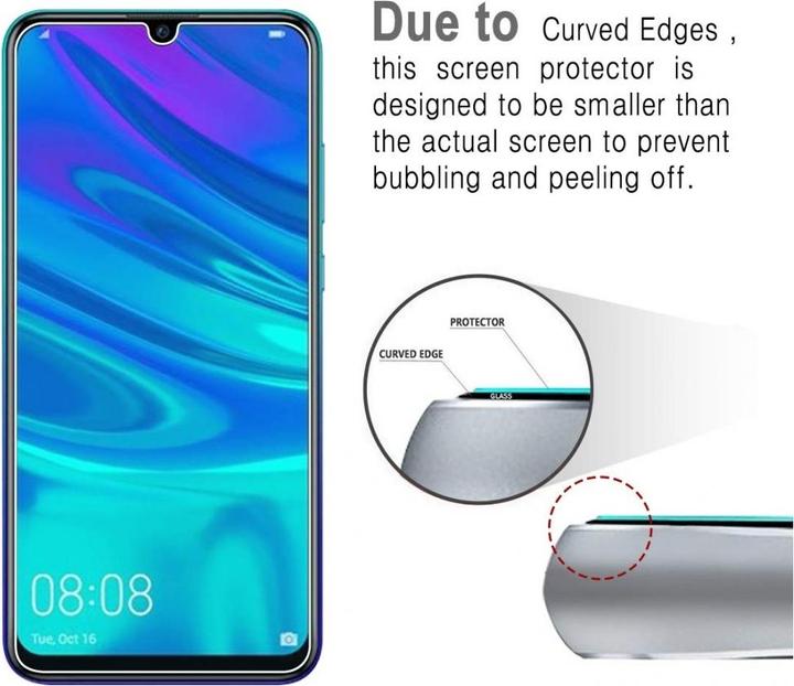 Image du produit Screenguard Huawei P Smart+ 2019 Film de protection en verre blindé Case Friendly Design (1 pièce(s), Huawei P Smart+ (2019))