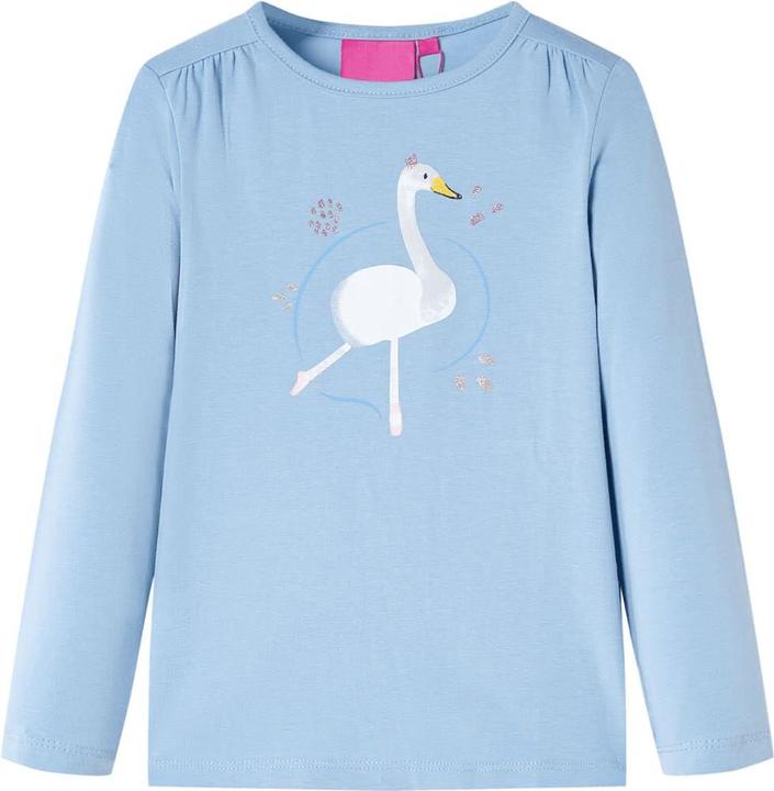 Produktbild VidaXL Kinder-Langarmshirt Hellblau 116,Material: 95 % Baumwolle. 5 (116)
