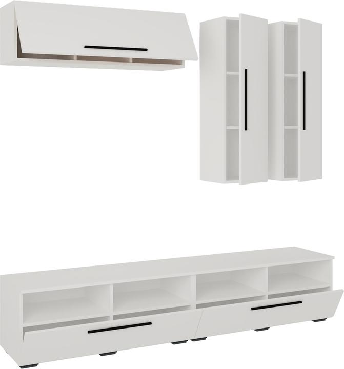 Image du produit VCM TV Lowboard Armoire de télévision Meuble de rangement Salon Meuble annexe Arila XL (190 x 40 x 200 cm)