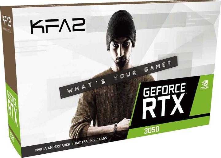 Actual product image KFA2 GeForce RTX 3050 EX 1-Click OC (6 GB)