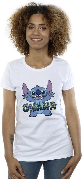 Produktbild Disney Lilo And Stitch Ohana Blue Glitch TShirt (L)