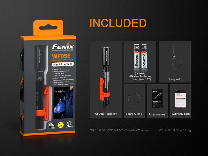 Immagine prodotto Fenix WF05E (13.45 cm, 85 lm)