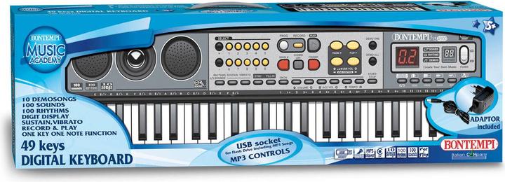 Actual product image Bontempi Digitaal Keyboard Zwart, 37 toetsen