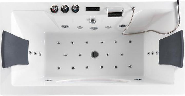 Image du produit Home Deluxe Baignoire à hydromassage avec LED de luminothérapie BLUE DIVE M - 180x90cm (90 cm, 180 cm)