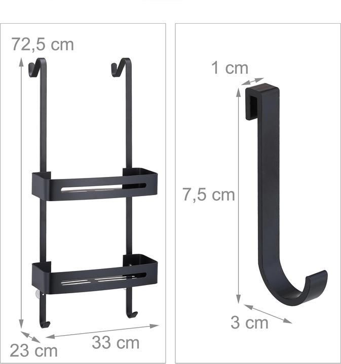 Produktbild Relaxdays Duschablage (33 x 23 x 72.5 cm)