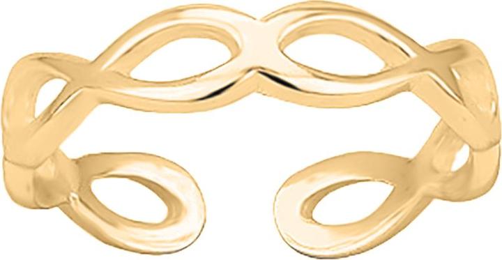 Leyda Zehenring Infinity (Silber 925, vergoldet 750 / 18 K Gold)