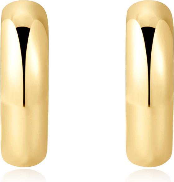 Actual product image Ania Haie Gold Dome Band Huggies earrings (925 silver)