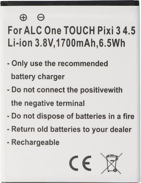 Image du produit AccuCell Batterie Alcatel One Touch Pixi 3 4.5
