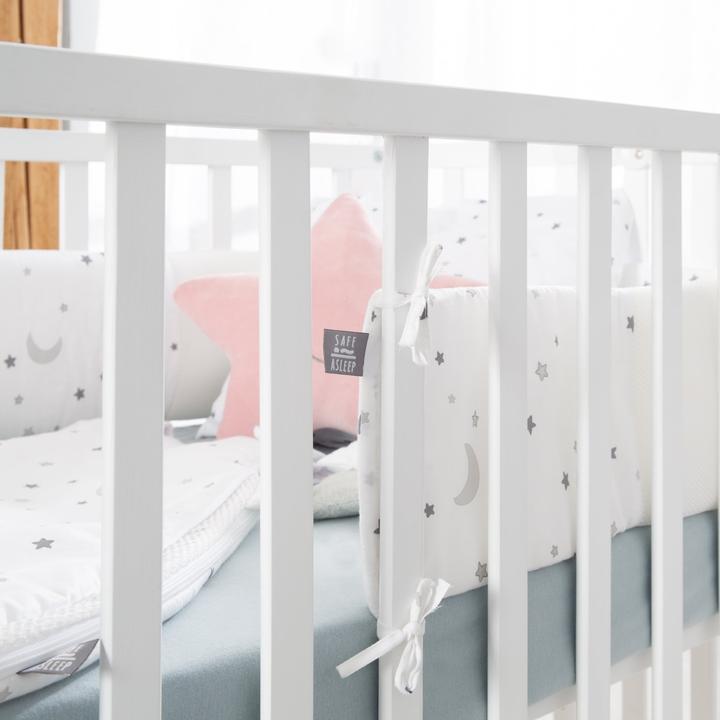 Produktbild Roba Nestchen Easy Air ‚safe asleep‘ Sternenzauber grau