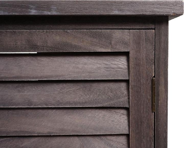 Produktbild Mendler Waschbeckenunterschrank HWC-H20, Holz Korb-Schublade 60x65x31cm - shabby grau-braun (65 x 31 x 60 cm)