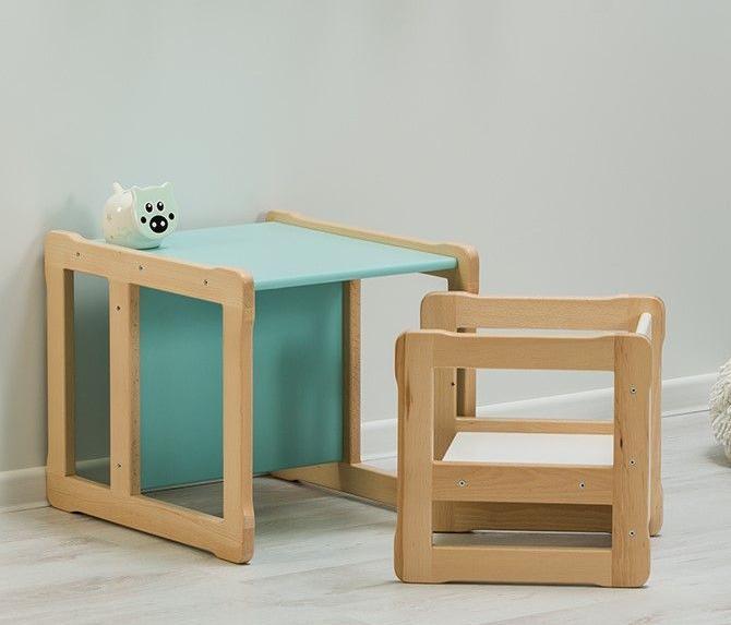 Produktbild Montessori Multifunktionaler Tisch + Stuhl - MINZE ® Kindermöbel (Kindertisch, Kinderstuhl)