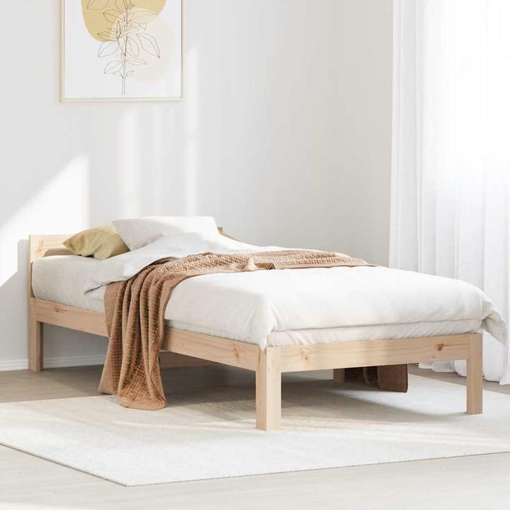 Immagine prodotto VidaXL Letto in legno massiccio senza materasso 90x200 struttura letto in legno di pino (90 x 200 cm)
