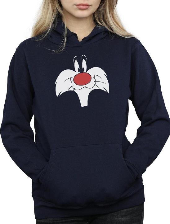 Immagine prodotto Looney Tunes Sylvester Big Face Felpa con Cappuccio Donna (S)