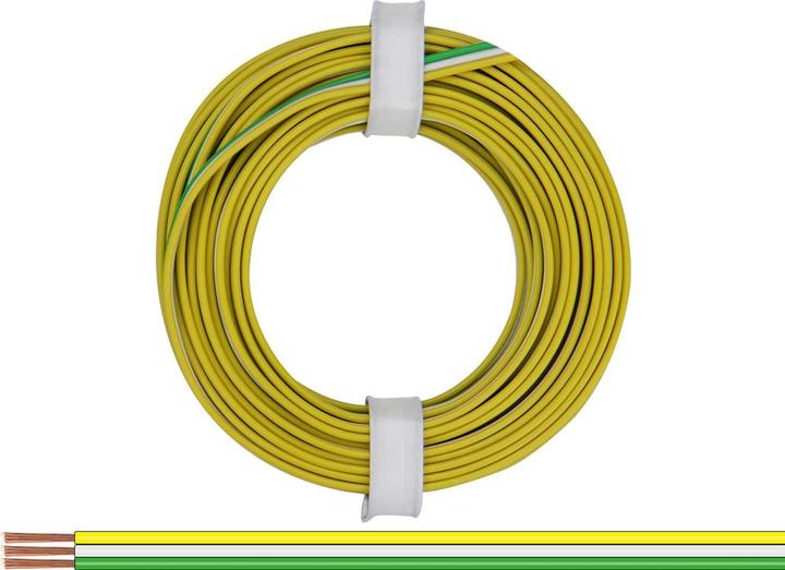 Image du produit Donau Electronique 325-354 Toron 3 x 0,25 mm² Jaune, blanc, vert 5 m (5 m)