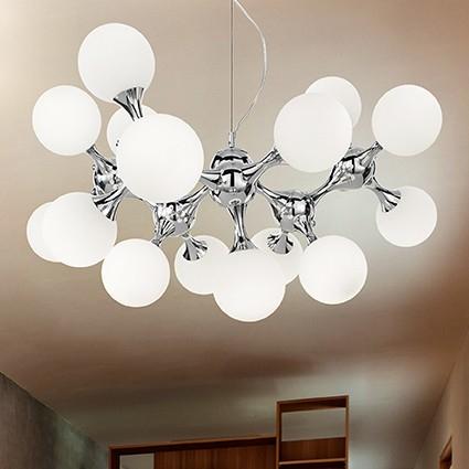 Immagine prodotto Ideal lux NODI lampada a sospensione E14 15 vie ⌀1050mm dimmerabile bianco 082073 (E14)