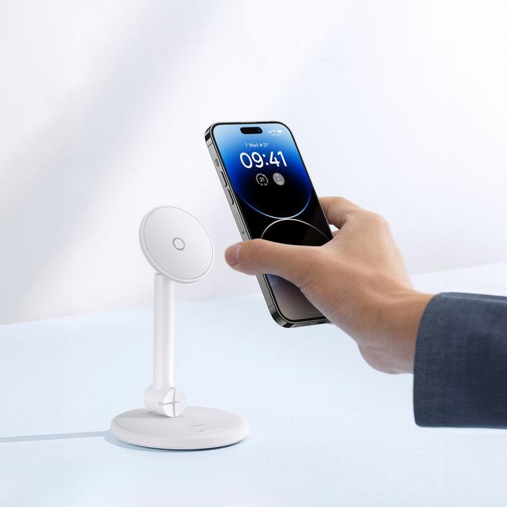 Produktbild Baseus Magnetic Desktop Phone Stand MagPro (white)