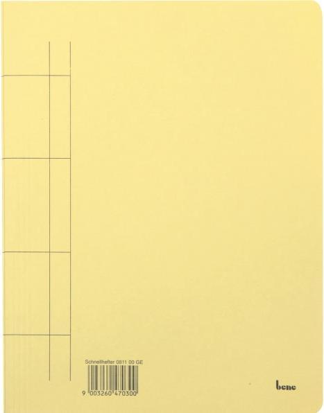Produktbild Bene 25 Schnellhefter Karton gelb DIN A4 (A4, 1 x)