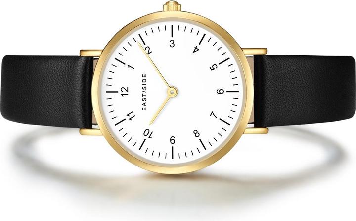 Immagine prodotto Eastside Orologio al quarzo da donna Rosehill in vera pelle nera - 23904 (Orologio da polso analogico, 32.10 mm)