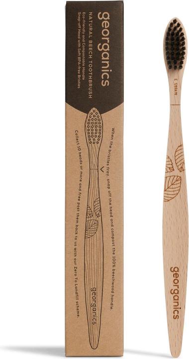 Georganics Zahnbürste aus Buchen (Weich, 1 x)