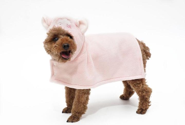 Produktbild Peppy buddies Bathrobe Sheep L, Pink, Size 55 cm - (697271866749) (L, Hundebademantel)