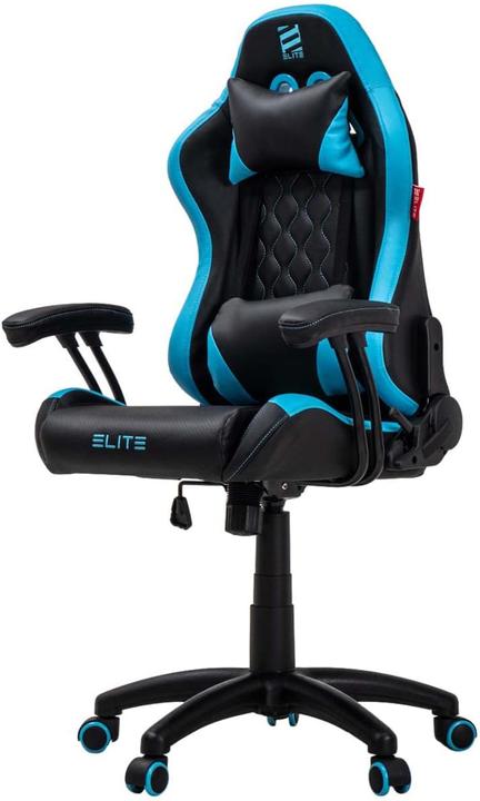 Elite Gaming Stuhl, Schwarz-blau