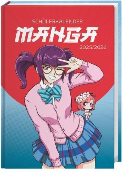 Immagine prodotto Manga Schülerkalender A5 2025/2026 - 17 Monate ab August 2025 (A5, Tedesco)