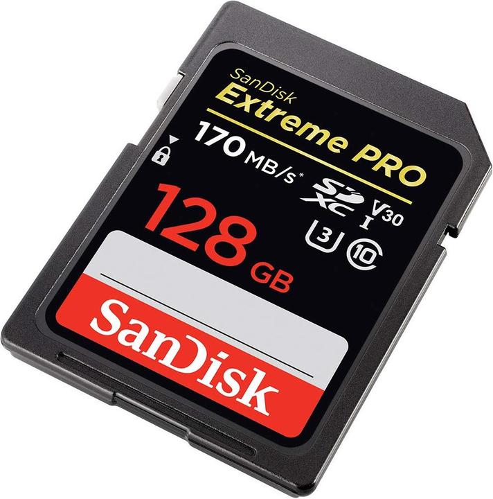 Produktbild SanDisk Extreme Pro (128 GB, SDXC, U3, UHS-I)