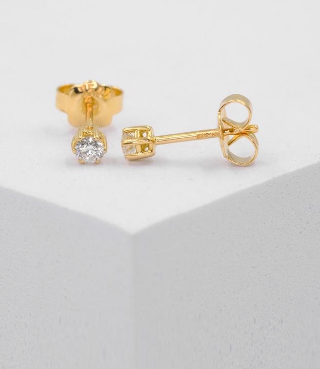 Actual product image Muau Stud earrings (750/18 K Yellow gold)
