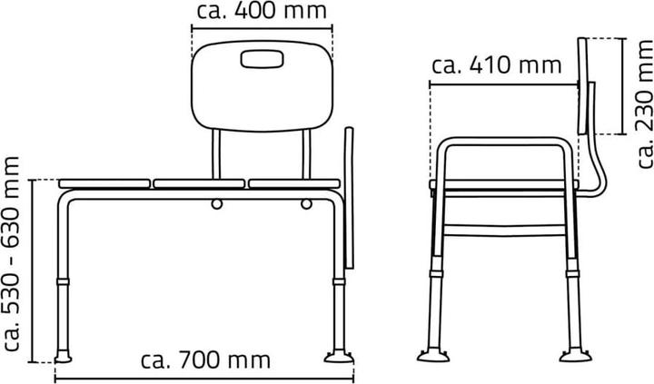 Produktbild Ridder Badewannen-Transferbank (150 kg)
