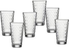 Produktbild Ritzenhoff & Breker Trinkglas FAVO, 400 ml, grün mit Wabenstruktur, konisch, spülmaschinenfest (0.40 l, 6 x)