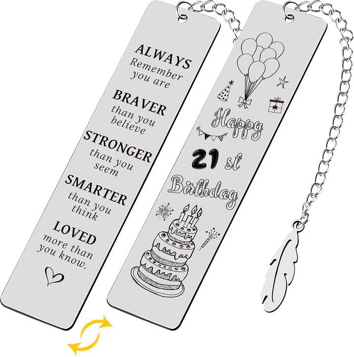 Actual product image LaserPecker Stainless steel bookmark (3 pcs.)