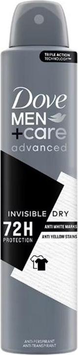 Produktbild Dove Men Care Advanced Invisible Dry Antiperspirant Aerosol Deodorant for Men 200ml (Spray, 200 ml)