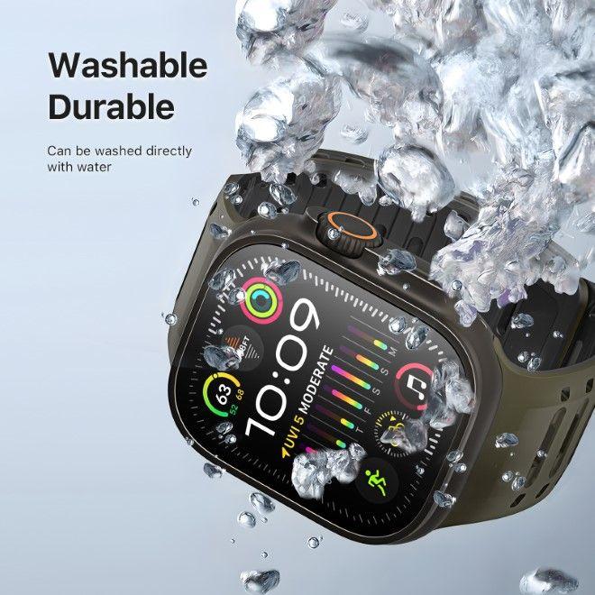 Immagine prodotto Dux Ducis CS Armband (49 mm, 45 mm, 46 mm, 44 mm, 42 mm, Silicone, Apple Watch Serie 5, Apple Watch Serie 4, Apple Watch Series 3, Apple Watch Ultra 2, Apple Watch Series 7, Apple Watch Series 9, Apple Watch Ultra, Apple Watch Serie 6, Apple Watch Series 10, Apple Watch SE, Apple Watch Series 8)
