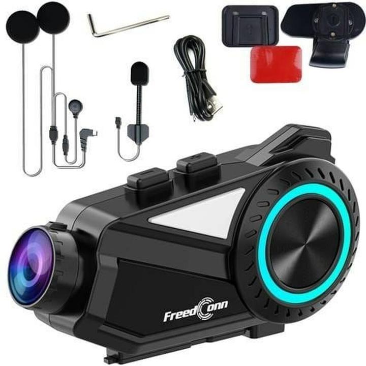 Image du produit FreedConn R3 Interphone Moto Avec Enregistreur Vidéo (ANC, 33 h, Filaire)