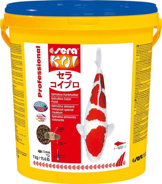 Produktbild Sera Koi Professional Spirulina-Farbfutter 7 kg (Koi, 21000 ml)