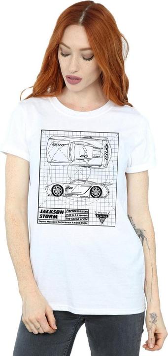 Image du produit Disney - T-shirt CARS JACKSON STORM BLUEPRINT - Femme (XXL)