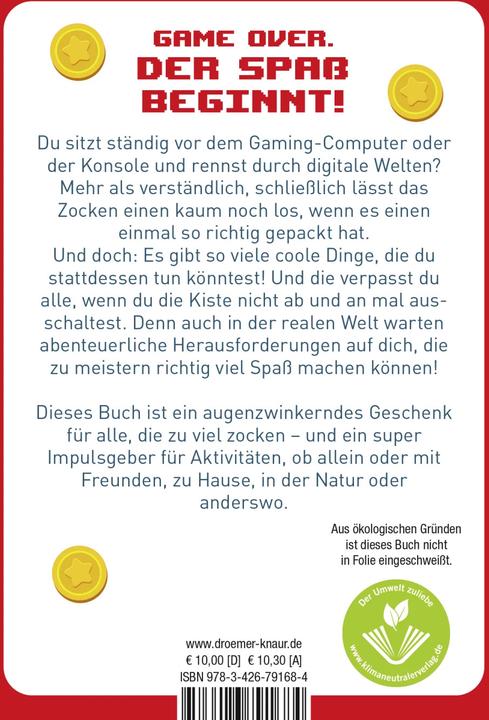 Produktbild 100 Dinge, die du tun kannst, statt zu zocken (Deutsch, Ilka Heinemann, 2022)