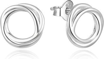 Beneto Minimalist silver earrings rings AGUP1871 (L)