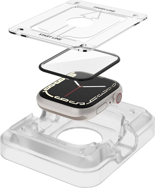 Produktbild Spigen ProFlex EZ FIT Apple Watch 7 45mm 2szt./2pcs AFL04051 Szkło Hybrydowe