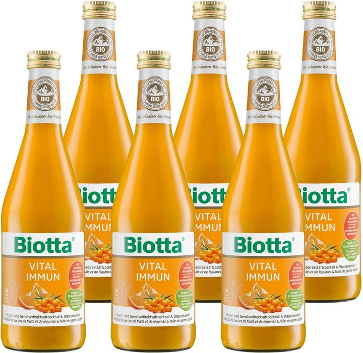 Image du produit Biotta Une immunité vitale (6 x 50 cl)