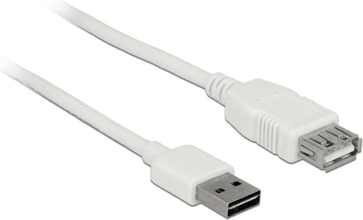 Delock USB2.0-Verlängerungskabel Easy, 5m, weiss (5 m, USB 2.0)