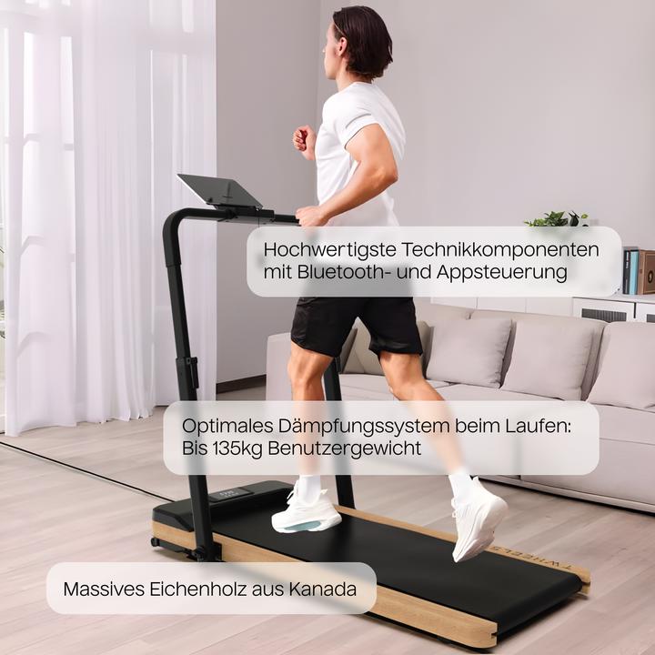 Produktbild Twheels WalkingPad Laufband aus Eichenholz