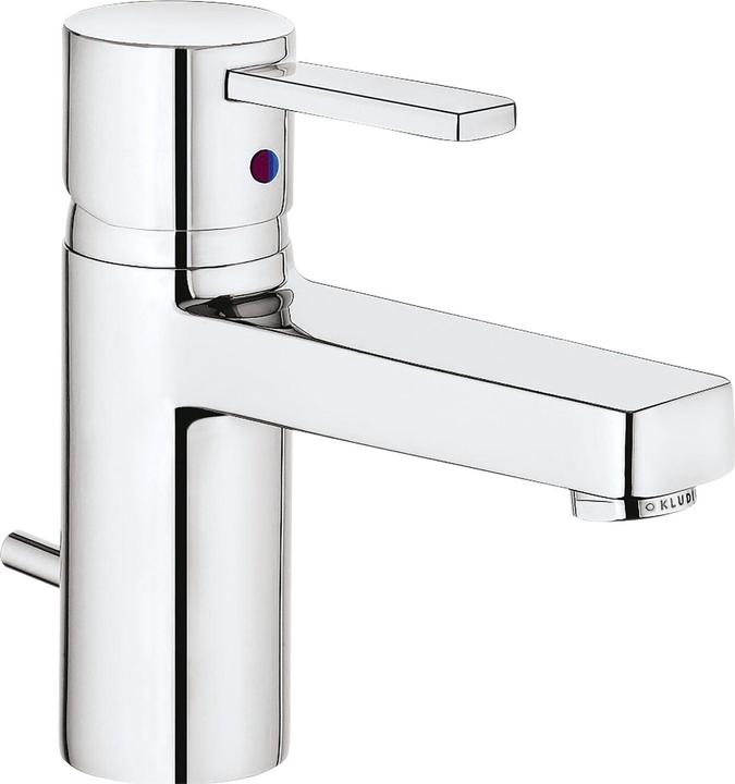 Kludi Miscelatore per lavabo Zenta XL (rubinetto) durevole, miscelatore per bagno cromato