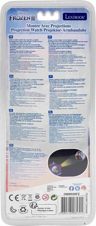 Actual product image Lexibook Disney Frozen - Digital Projection Watch (DMW050FZ) (English)