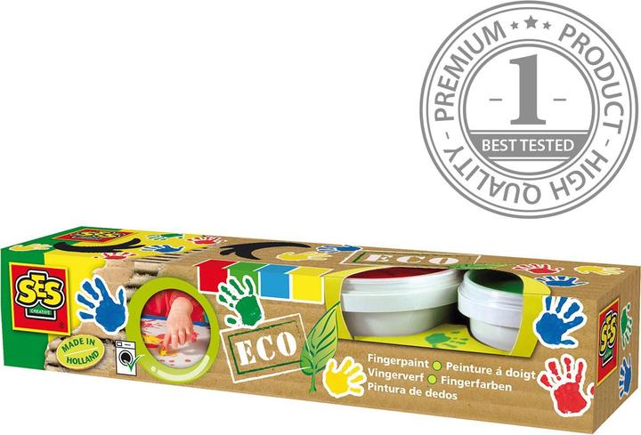 Immagine prodotto Ses Pittura a dita ECO (Verde, Rosso, Giallo, 440 ml)