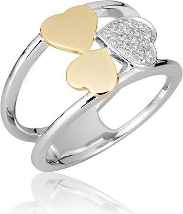 Actual product image Breuning RING - BRILL. 0.104 Ct. H/si (54, 585/14 K Gold)