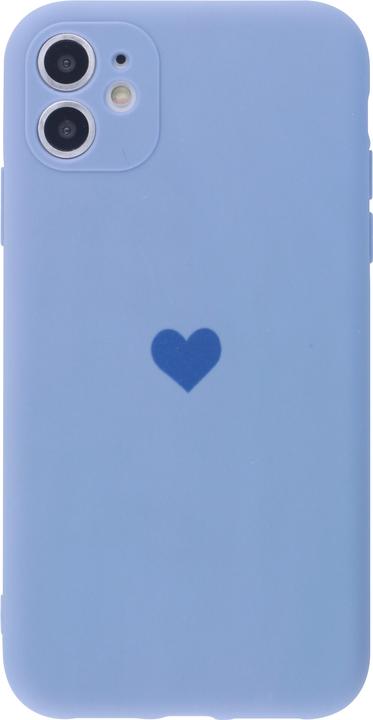 Actual product image PhoneLook Coque Silicone Mat Coeur Lavande (Apple iPhone 11)