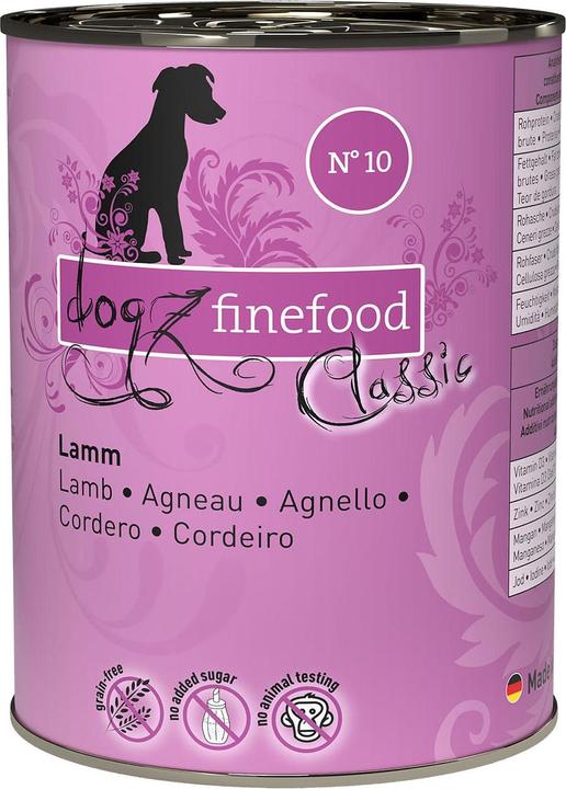 Dogz finefood No.10 Agnello (Adulto, 1 pz., 400 g)
