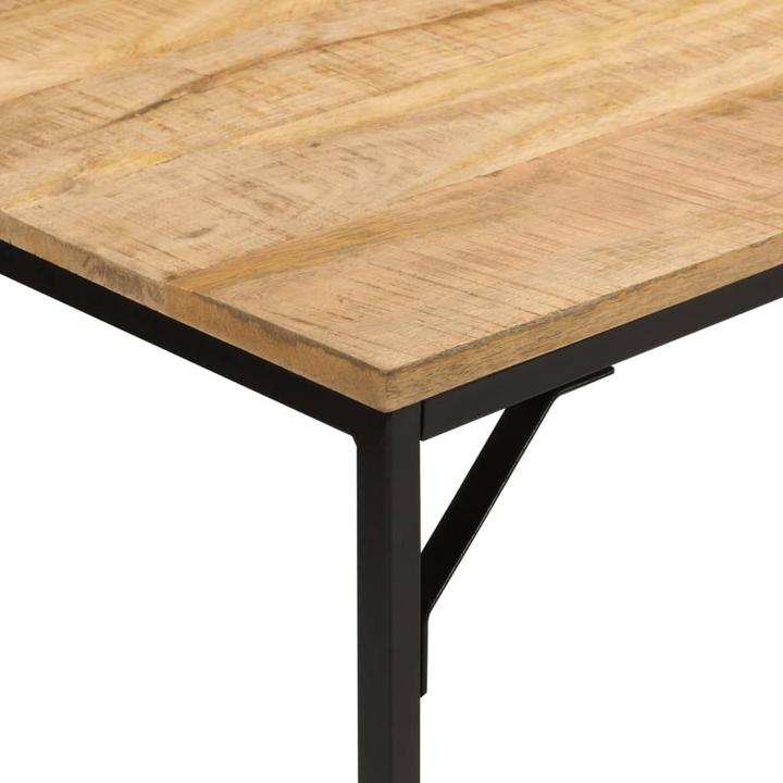 Immagine prodotto VidaXL Tavolo da pranzo in ferro e legno grezzo (110 x 55 x 75 cm)