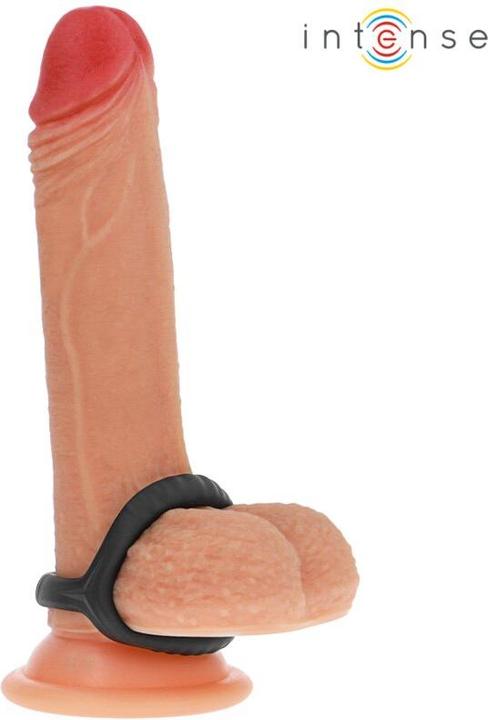 Immagine prodotto Intense Carson Doppio Cock Ring In Silicone Nero Modello 4 (13.50 cm)